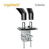 IRGOTECH S-Series Dual Monitor Stand for Monitor 13"-27" with Full Motion Aluminum Gas Spring Arm