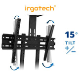 IRGOTECH TV Floor Stand for 32’’ – 72’’ LED, LCD, PLASMA OLED TV , Height Adjustable TV Floor Stand ,VESA Compatible