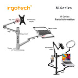 IRGOTECH M-Series Accessories Tablet Holder compatible with Tablet Size from 5-13 inch