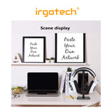 IRGOTECH Universal Headphone Stand,Aluminum Metal Headphone Holder,Rubber Headrest, Table Desk Display Rack Hanger Organiser