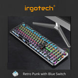 Retro Design 104 Key Mechanical Gaming Keyboard, Blue Switch , Black Switch , Brown Switch