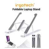 Laptop Stand, Foldable Portable Desktop Computer Laptop Stand, 6-Level Angle Adjustable Height Laptop Mount