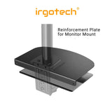 IRGOTECH Reinforcement Plate Table top Protection Base Fits Most Monitor Stand C-Clamp Installation