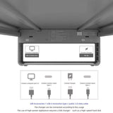 VAYDEER Monitor Stand Double Layer Aluminum with USB3.0 Computer Riser, PC Stand