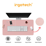 Large PU Leather Desk Pad Waterproof Desk Mat for Keyboard & Mouse , Desk Protector Cover , Desk Writing Mat
