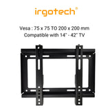 IRGOTECH TV Bracket Wall Mount for LED, LCD, Plasma TV 14-42 inch up to 25kg