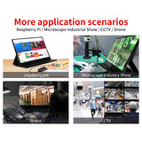 IRGOTECH 12.5" Portable Monitor 4K with Touch Screen, 100% sRGB Ultra-Slim design with HDMI and Type C Interface compatible wz laptops, smartphones