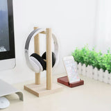 Universal Real Wood Headphone Stand Holder Display for bracket for Headset Holder Rack Hang