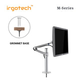 IRGOTECH M-Series Single Desk Arm Mount for Computer Monitor size 17inch to 32inch with Adjustable Aluminum Arm