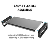 VAYDEER Monitor Stand Aluminum with Fast Charging PD Port  & USB 3.0, Computer Riser, PC Stand,Laptop Stand