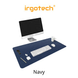 Large PU Leather Desk Pad Waterproof Desk Mat for Keyboard & Mouse , Desk Protector Cover , Desk Writing Mat