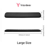 VAYDEER Keyboard and Mouse Wrist Rest Pad Set Padded Memory Foam Hand Rest Support for Office, Computer, Laptop