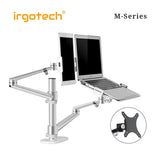 IRGOTECH M-Series Tablet and Laptop Stand with Inter-exchangeable Monitor Vesa Bracket and Adjustable Arm