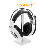 IRGOTECH Universal Headphone Stand,Aluminum Metal Headphone Holder,Rubber Headrest, Table Desk Display Rack Hanger Organiser
