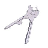 6-in-1 Multi-Functional Keychain Multi-tool, Portable Multifunctional Foldable Mini Bottle Opener Screwdriver Tool, Multifunctional Keychain Tool Suitable for Home, Travel and Hiking Camping