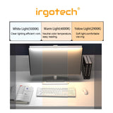 IRGOTECH Monitor Light Screenbar LED Light 33cm Computer Monitor Lamp Bar with Dimming USB Powered Monitor Screenbar Lighting Lamp