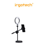 Overhead Phone Mount with 10’’ Ring Light , Selfie Phone Mount with Ring Light ,Table Top Ring Light Stand