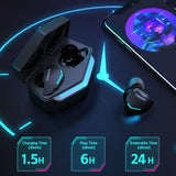 TRONER G30 Gaming Wireless Earphone TWS Earbuds Bluetooth5.0 ATS Low Latency Noise Cancellation RGB Light for PUBG, CODM