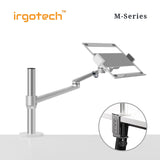 IRGOTECH M-Series Single Desk Arm Mount for Laptop 10" - 17" with Adjustable Arm