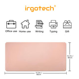 Large PU Leather Desk Pad Waterproof Desk Mat for Keyboard & Mouse , Desk Protector Cover , Desk Writing Mat