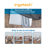 Laptop Stand, Foldable Portable Desktop Computer Laptop Stand, 6-Level Angle Adjustable Height Laptop Mount