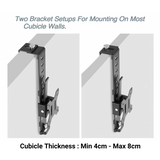 Cubicle Monitor Mount for Computer Monitor up to 32'', Partition Monitor Mount, Monitor Arm