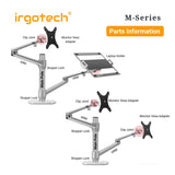 IRGOTECH M-Series Monitor Stand Accessories VESA Adapter for Monitor 13-32 inch with standard VESA 75x75 and 100x100