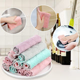 Kitchen Cloth Dish Towels, Premium Dishcloths, Super Absorbent Coral Velvet Dishtowels, Nonstick Oil Washable Fast Drying