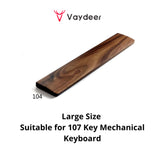 VAYDEER Walnut Wooden Keyboard Wrist Rest Ergonomic Gaming Desk Wrist Pad for Computer and Laptop