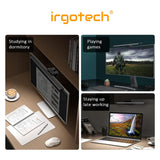 IRGOTECH Monitor Light Screenbar LED Light 33cm Computer Monitor Lamp Bar with Dimming USB Powered Monitor Screenbar Lighting Lamp