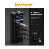 USB 3.0 High Speed Multiport Slim USB Adapter with USB 3.0 Cable, USB splitter Hub