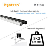 IRGOTECH M-Series Tablet and Laptop Stand with Inter-exchangeable Monitor Vesa Bracket and Adjustable Arm