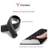 VAYDEER Keyboard and Mouse Wrist Rest Pad Set Padded Memory Foam Hand Rest Support for Office, Computer, Laptop