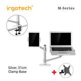 IRGOTECH M-Series Tablet and Laptop Stand with Inter-exchangeable Monitor Vesa Bracket and Adjustable Arm