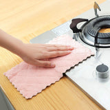 Kitchen Cloth Dish Towels, Premium Dishcloths, Super Absorbent Coral Velvet Dishtowels, Nonstick Oil Washable Fast Drying