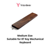VAYDEER Walnut Wooden Keyboard Wrist Rest Ergonomic Gaming Desk Wrist Pad for Computer and Laptop