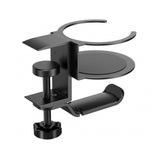 IRGOTECH Headphone Stand & Desk Cup Holder 2 in 1 , Headset Holder Hook Hanger Clamp Mount with Mug Cup Stand