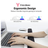 VAYDEER Keyboard and Mouse Wrist Rest Pad Set Padded Memory Foam Hand Rest Support for Office, Computer, Laptop