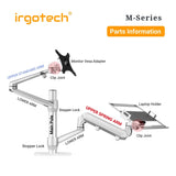 IRGOTECH M-Series Monitor Stand Accessories VESA Adapter for Monitor 13-32 inch with standard VESA 75x75 and 100x100