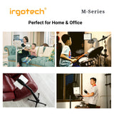 IRGOTECH M-Series Laptop and Tablet Floor Stand with Moveable Roller Base and Adjustable Arm