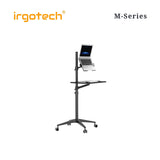 IRGOTECH M-Series Laptop Monitor Floor Stand with Keyboard Tray Aluminium Stand Ergonomic Laptop Monitor Stand