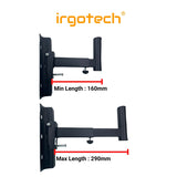 IRGOTECH Sturdy Projector Wall Mount Full Motion Retractable Universal Projector Hanger with Tray , Projector Bracket with Tray