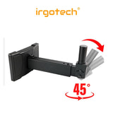 IRGOTECH Sturdy Projector Wall Mount Full Motion Retractable Universal Projector Hanger with Tray , Projector Bracket with Tray