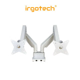 IRGOTECH Dual Monitor Stand 38 inch Adjustable Monitor Gas Spring Arm Mount Vesa Bracket Computer Holder Clamp S-Series