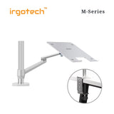 IRGOTECH M-Series Single Desk Arm Mount for Laptop 10" - 17" with Adjustable Arm