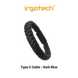 USB Bracelet Charging Cable Type C / Lighting  , Portable Leather Charging Cord, Best Gift Idea