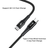 DMES DC6/DC8 Type C to Type C or Lightning 3A 60W PD Power Delivery Android Cable QC3.0 Fast Charge Quick Charge Data Transfer Cable