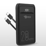 DMES DB8 Pro 22.5W PD QC3.0 20000mAh Fast Charging Powerbank / Built In Cable / Lightning Cable / OverCharge Protection