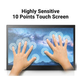IRGOTECH 13.3 inch Portable Monitor Touch Screen FHD IPS Panel Type C HDMI Interface with 100% sRGB color gamut