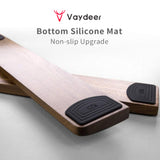 VAYDEER Walnut Wooden Keyboard Wrist Rest Ergonomic Gaming Desk Wrist Pad for Computer and Laptop